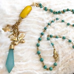 Turquoise & Gold Necklace (Never Worn)